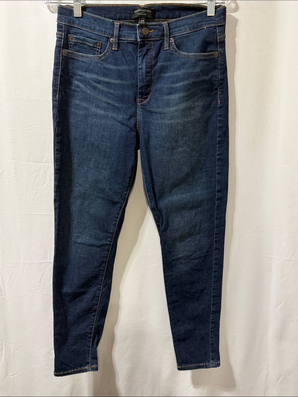 Banana Republic High-Rise Dark Blue Skinny Jeans